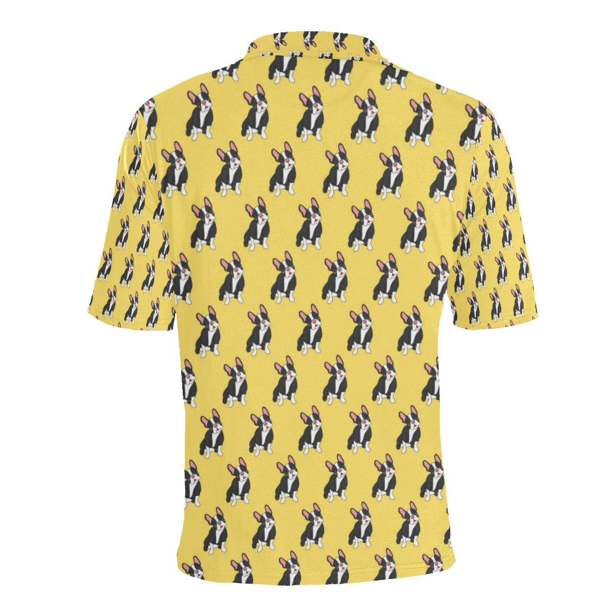 Boston Terrier Pattern Print Design 06 Men Polo Shirt