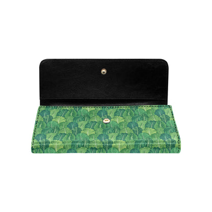Cabbage Pattern Print Design 02 Women's Trifold Wallet