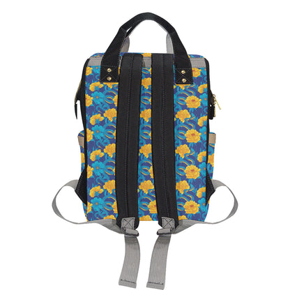 Boa Pattern Print Design 01 Diaper Bag Backpack