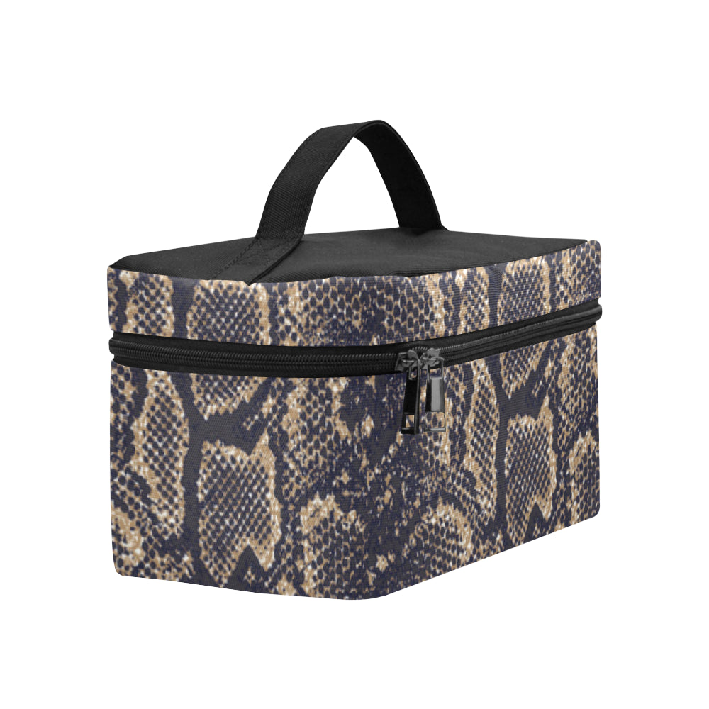 Snake Skin Pattern Print Makeup Bag