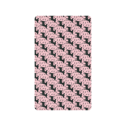 Chihuahua Pink Print Pattern Rubber Doormat