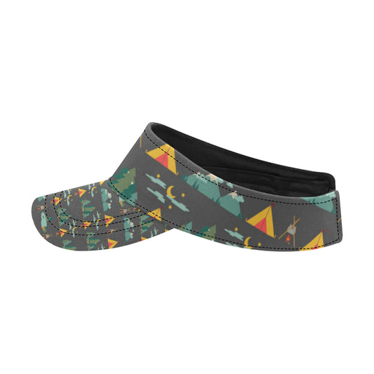 Camping Tent Pattern Print Design 03 Unisex Sun Visor