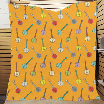 Banjo Pattern Print Design 02 Premium Quilt