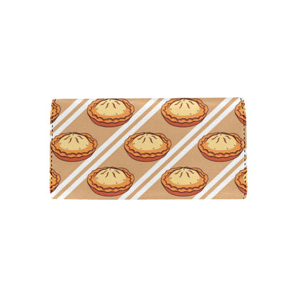 Pie Pattern Print Design A02 Women's Trifold Wallet