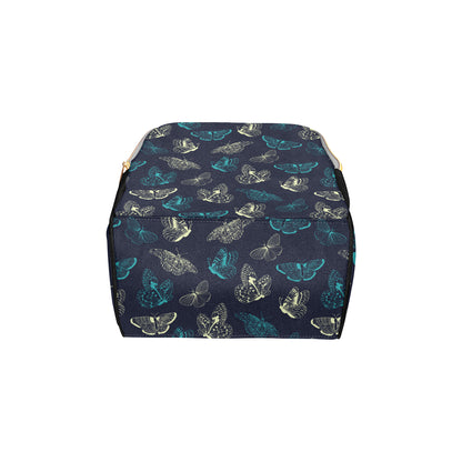 Monarch Butterfly Pattern Print Design 01 Diaper Bag Backpack