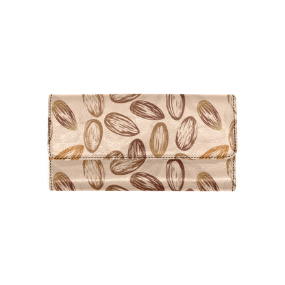 Almond Pattern Print Design 02 Women's Trifold Wallet