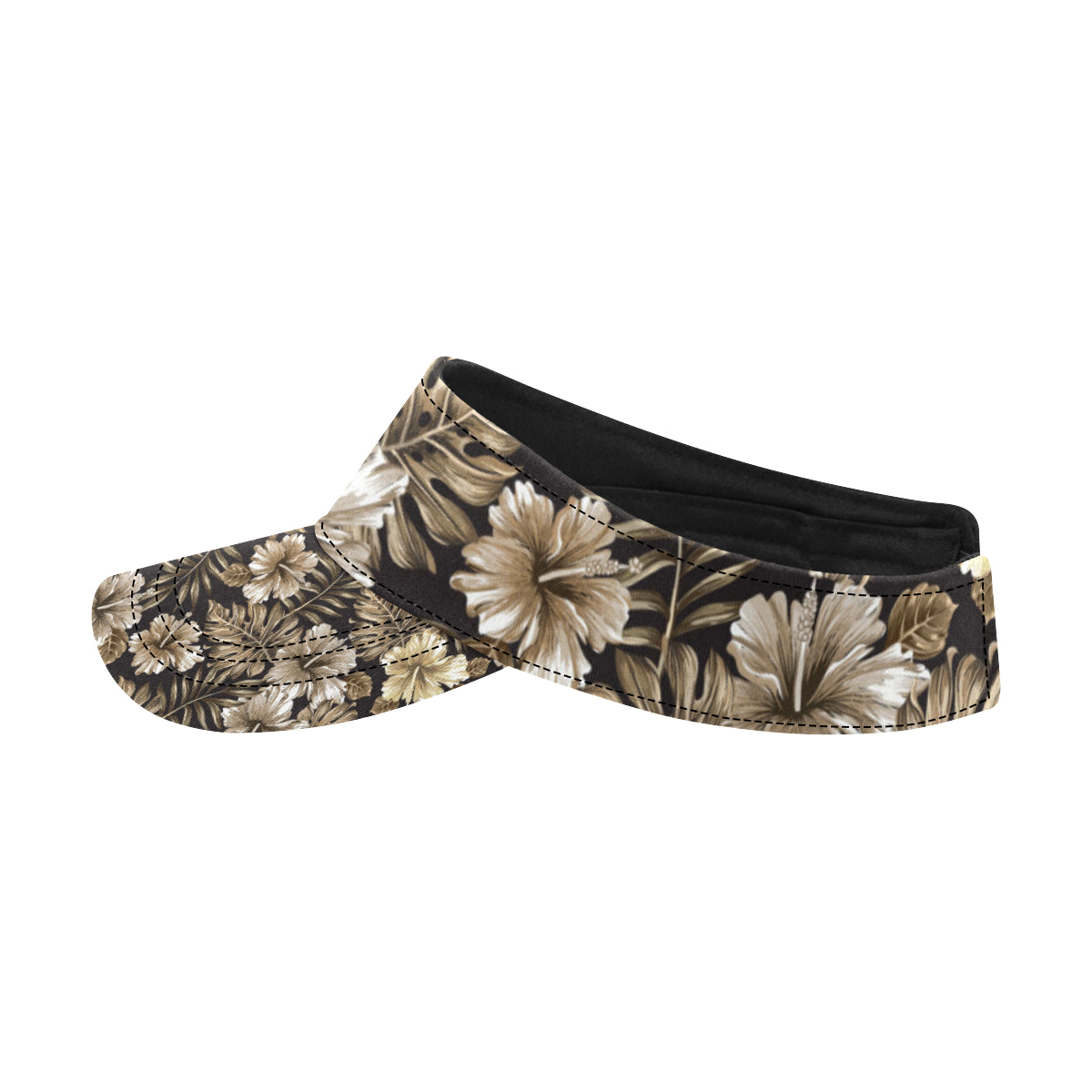 Brown Hibiscus Tropical Unisex Sun Visor