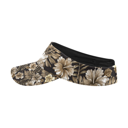 Brown Hibiscus Tropical Unisex Sun Visor