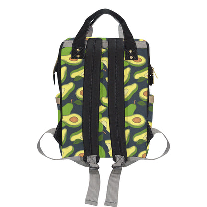 Avocado Pattern Print Design AC013 Diaper Bag Backpack