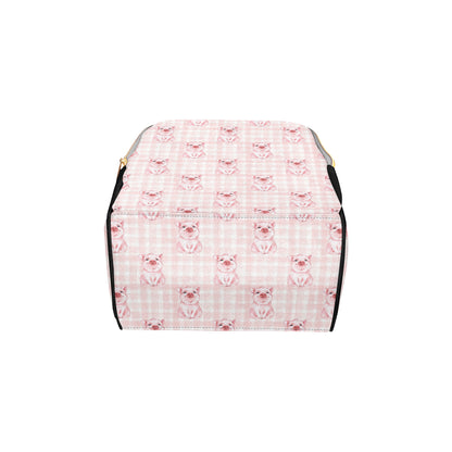 Pig Baby Pattern Print Design 01 Diaper Bag Backpack