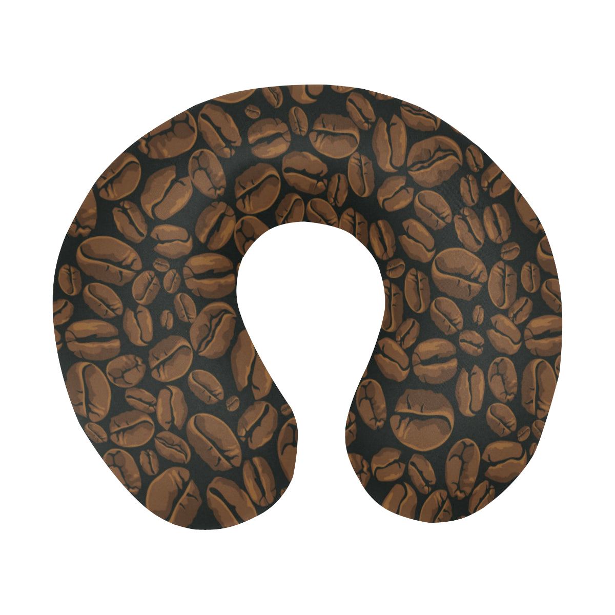 Coffee Pattern Print Design 01 U-Shaped Travel Neck Pillow