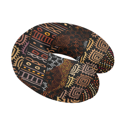 African Pattern Print Design 07 U-Shaped Travel Neck Pillow
