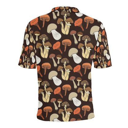 Mushroom Pattern Print Design A05 Men Polo Shirt