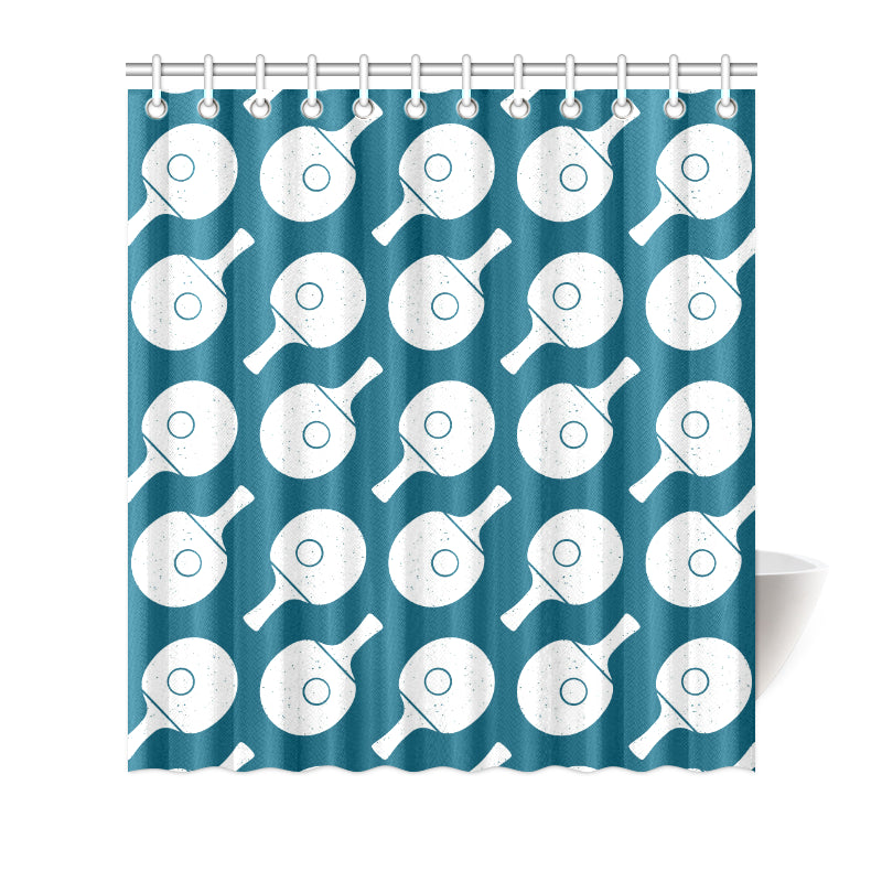 Ping Pong Pattern Print Design A02 Shower Curtain