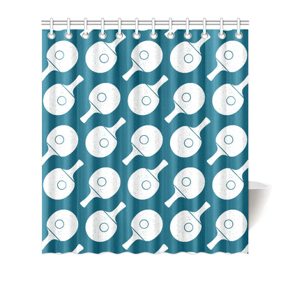 Ping Pong Pattern Print Design A02 Shower Curtain