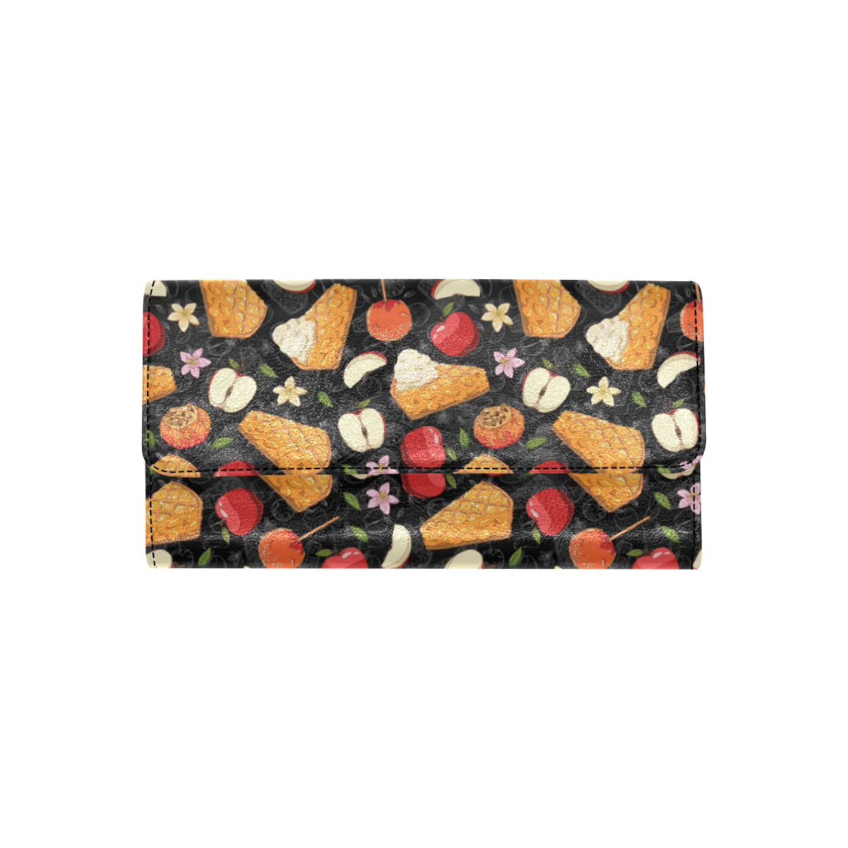 Apple Pie Pattern Print Design 01 Women's Trifold Wallet