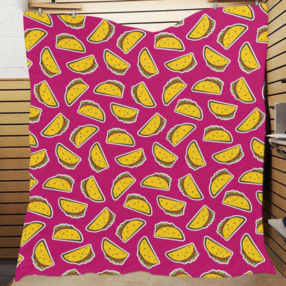 Taco Pattern Print Design TC01 Premium Quilt