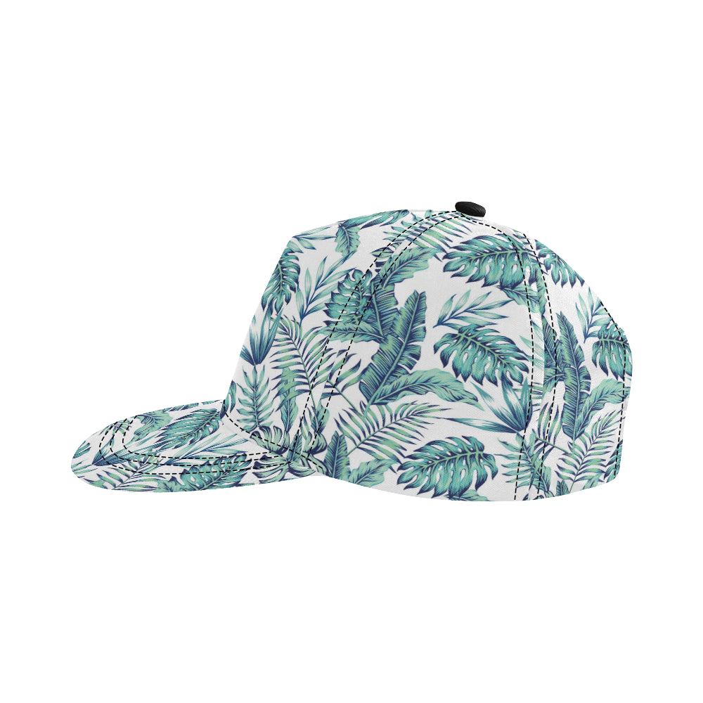 Pattern Tropical Palm Leaves Snapback Cap