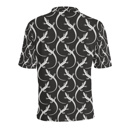 lizard Pattern Print Design 01 Men Polo Shirt
