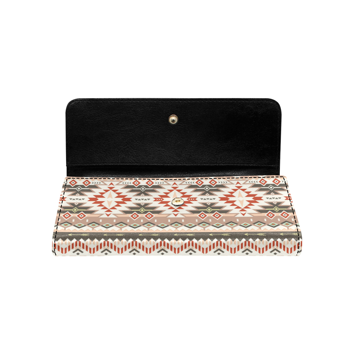 Aztec Pattern Print Design 05 Women's Trifold Wallet
