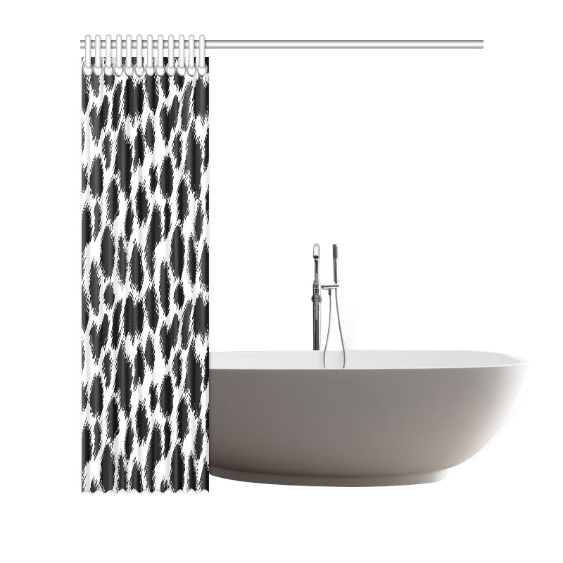 Cheetah Black Print Pattern Shower Curtain