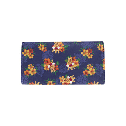 Hawaiian Themed Pattern Print Design H02 Women's Trifold Wallet