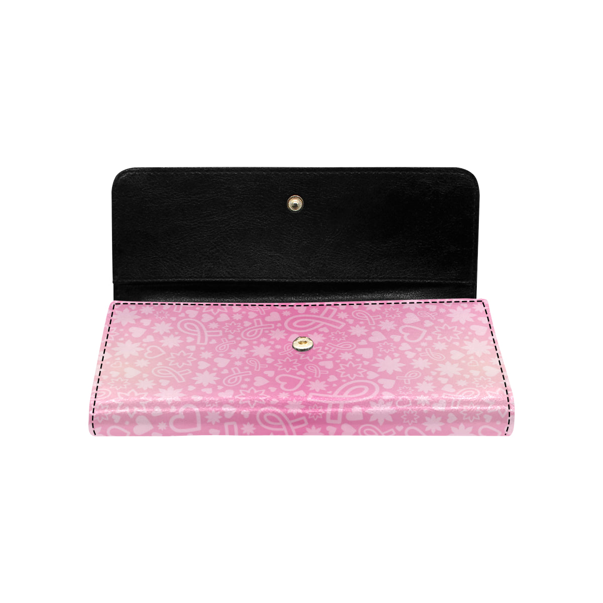 Breast cancer Pattern Print Design 02 Women's Trifold Wallet