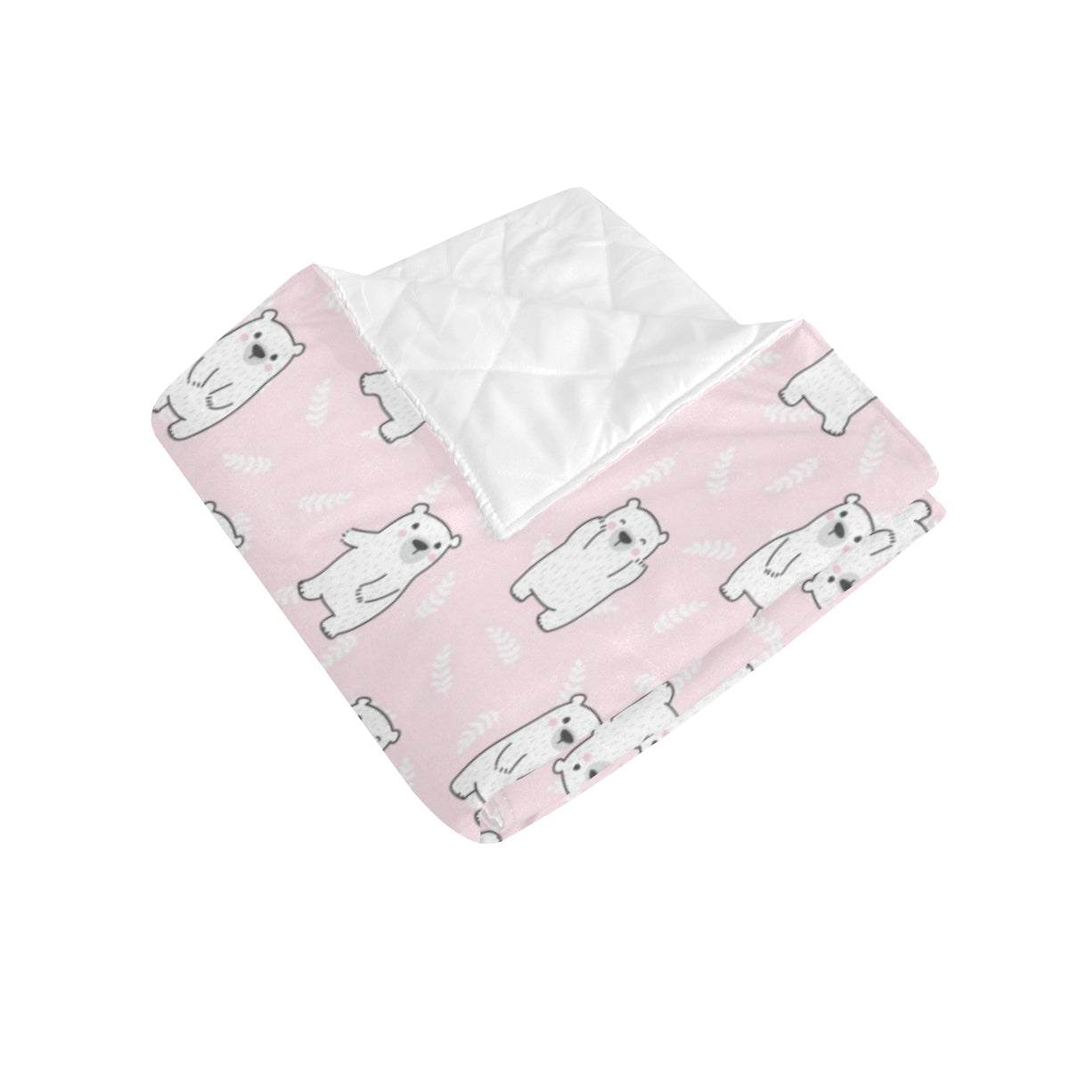 Polar Bear Pattern Print Design PB09 Premium Quilt