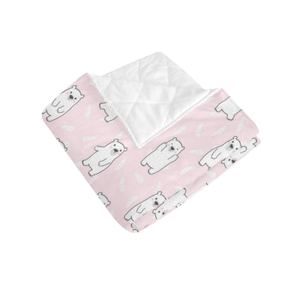 Polar Bear Pattern Print Design PB09 Premium Quilt