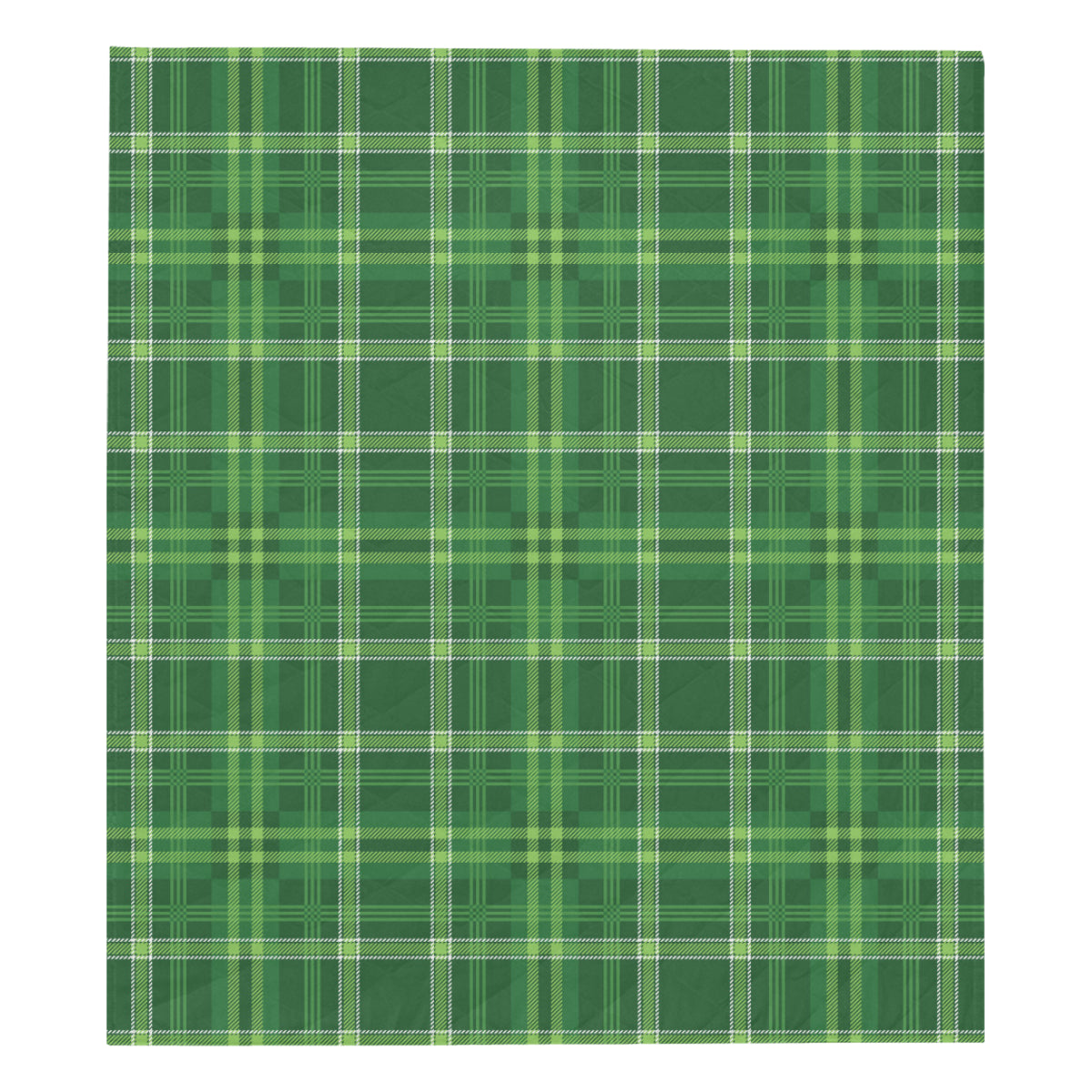 Irish Plaid Pattern Print Design 02 Premium Quilt