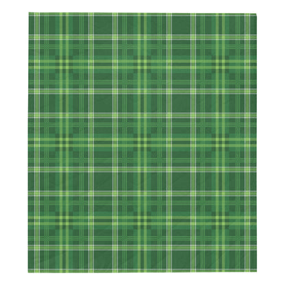 Irish Plaid Pattern Print Design 02 Premium Quilt