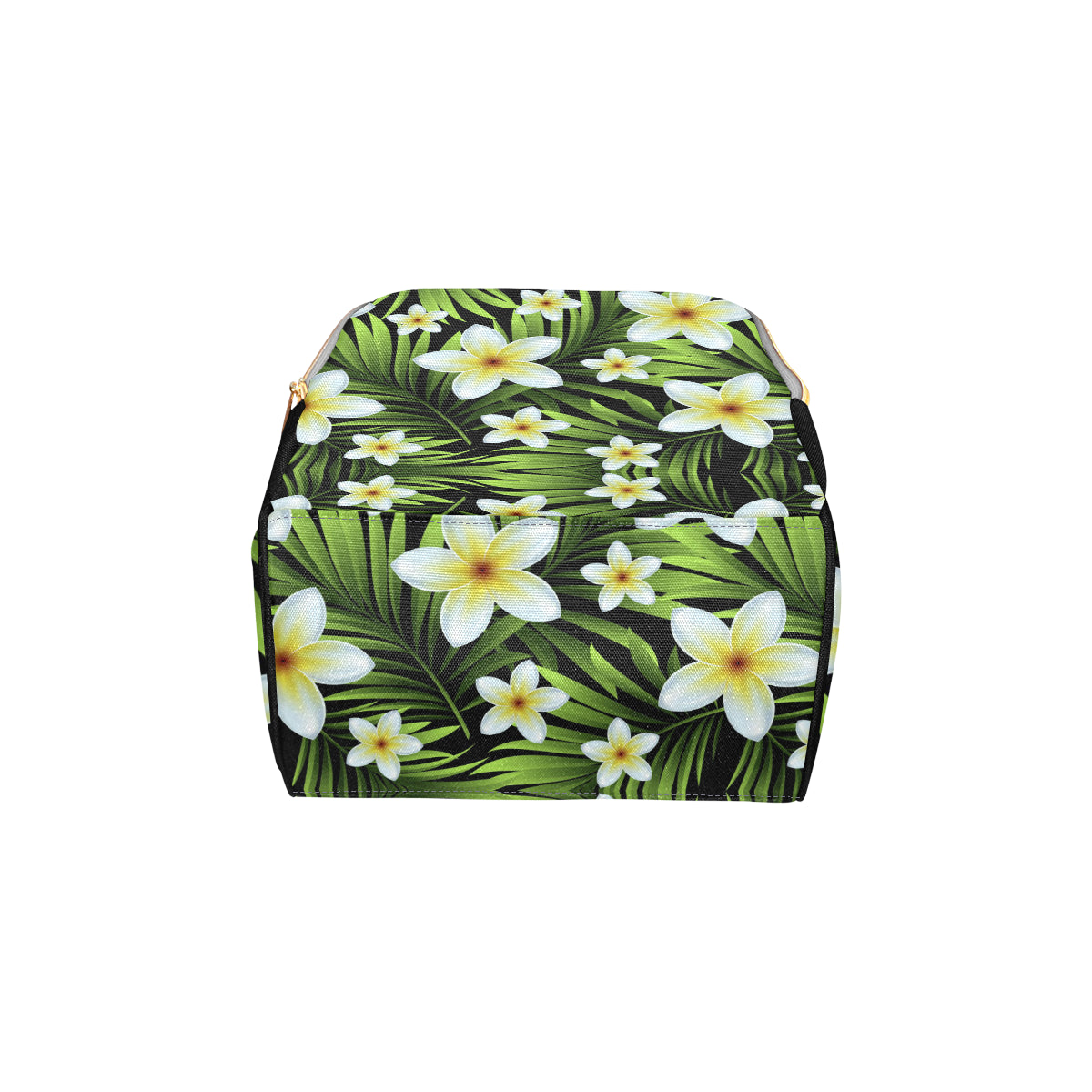 White Plumeria Pattern Print Design PM06 Diaper Bag Backpack