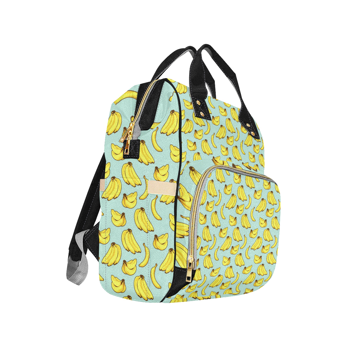 Banana Pattern Print Design BA04 Diaper Bag Backpack