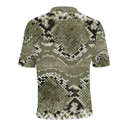 Python Pattern Print Design A04 Men Polo Shirt
