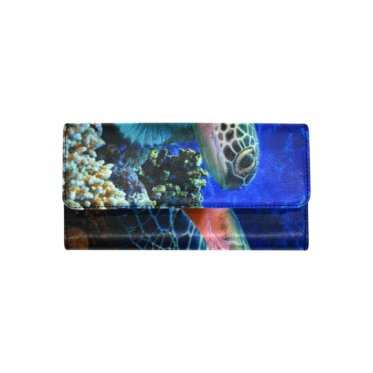 Honu Sea Turtle Women Wallet Women's Trifold Wallet