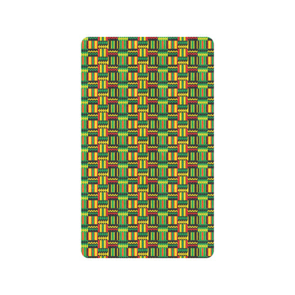 African Zip Zag Print Pattern Rubber Doormat