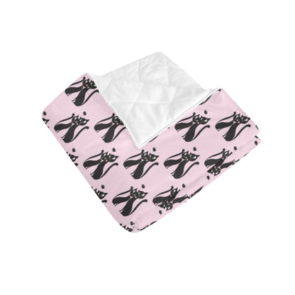Black Cat Pattern Print Design 01 Premium Quilt