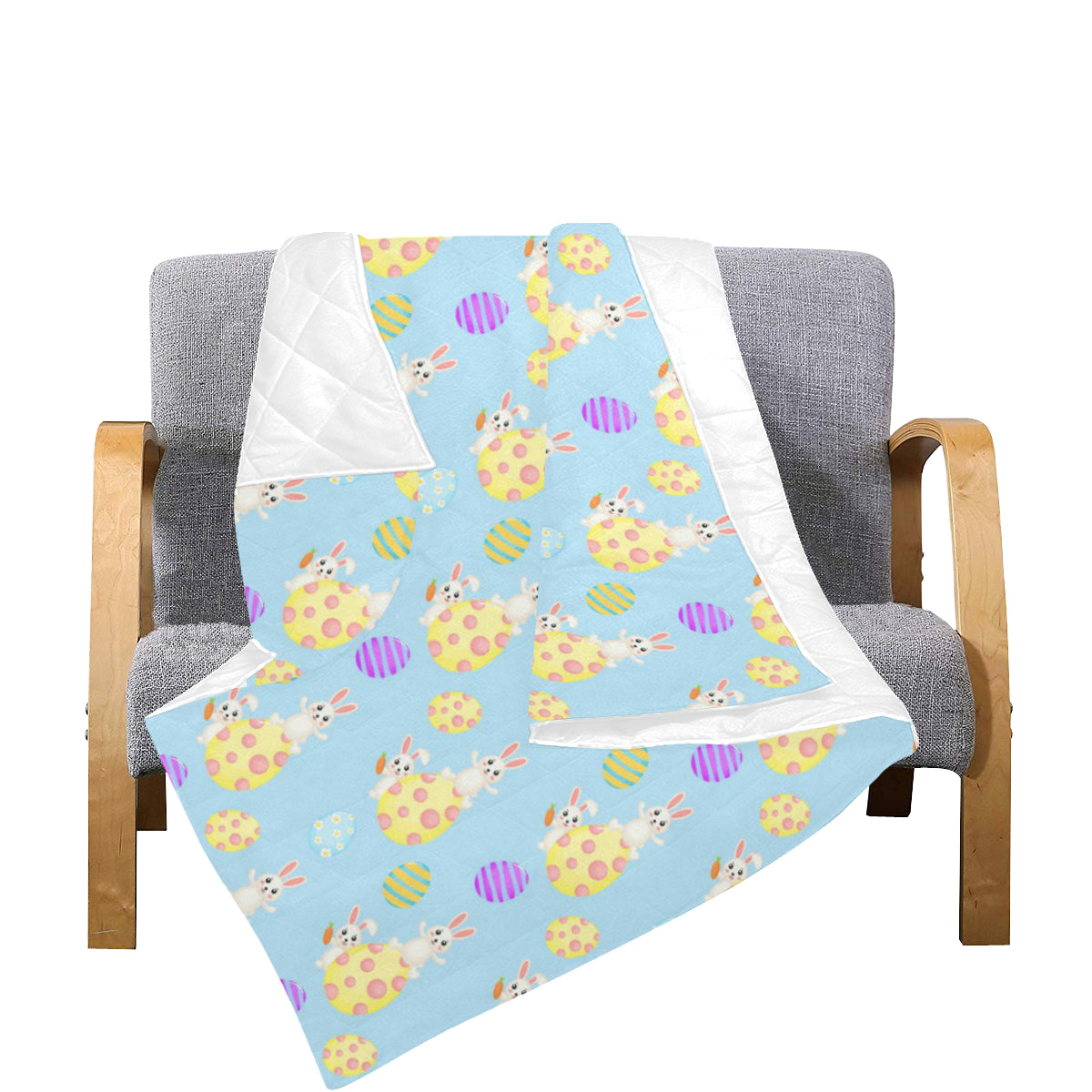 Easter Eggs Pattern Print Design RB015 Premium Quilt
