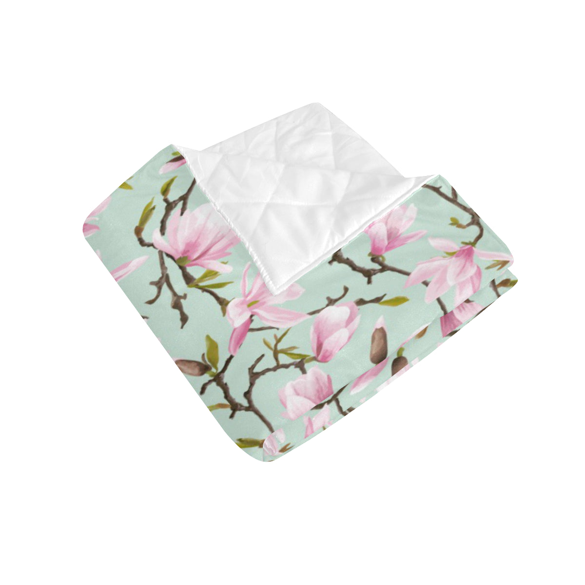 Magnolia Pattern Print Design MAG04 Premium Quilt
