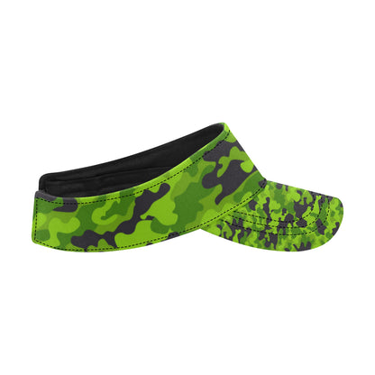 Green Kelly Camo Print Unisex Sun Visor