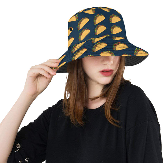 Taco Pattern Print Design TC04 Unisex Bucket Hat
