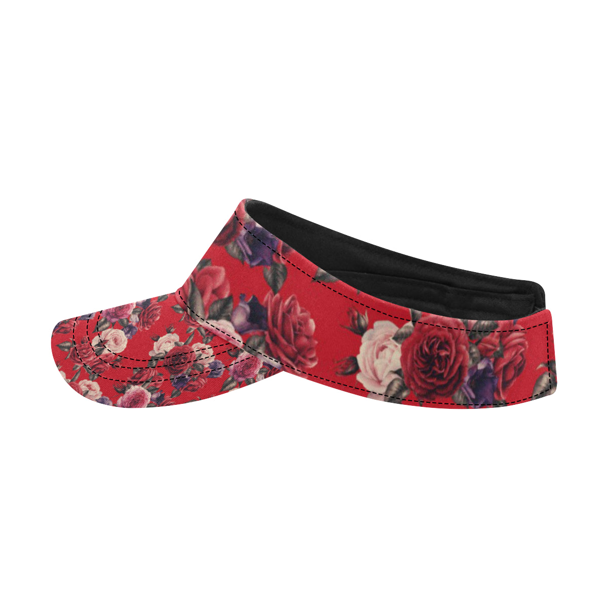 Rose Red Pattern Print Design RO07 Unisex Sun Visor