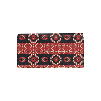 Navajo Pattern Print Design A05 Women's Trifold Wallet