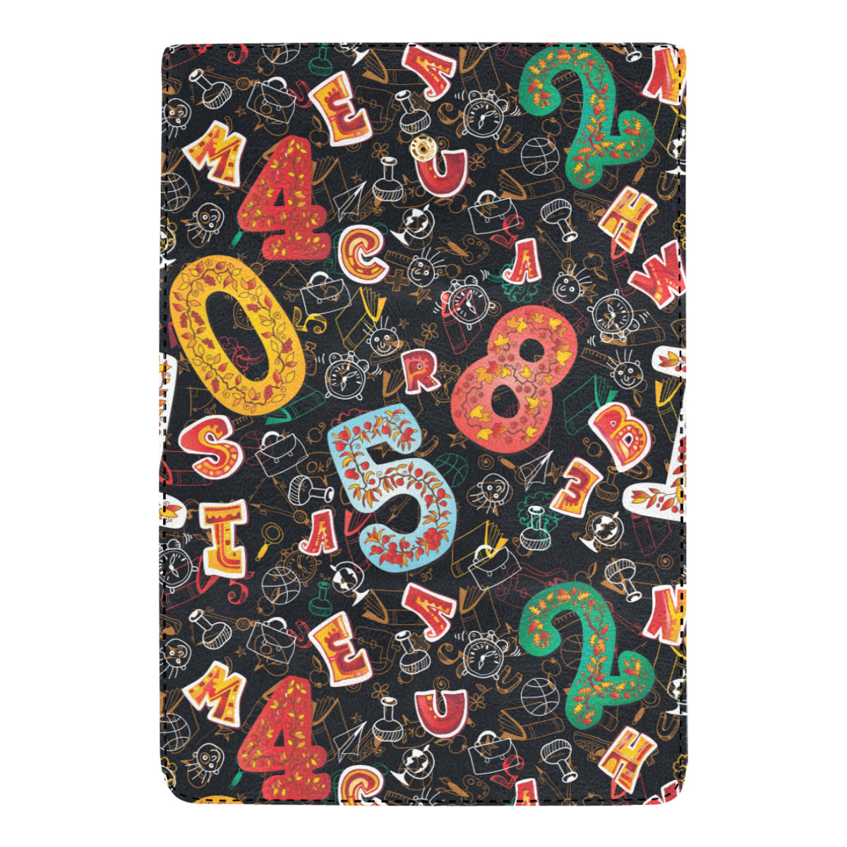 Number Pattern Print Design A03 Women's Trifold Wallet