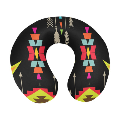 Native Pattern Print Design A05 U-Shaped Travel Neck Pillow
