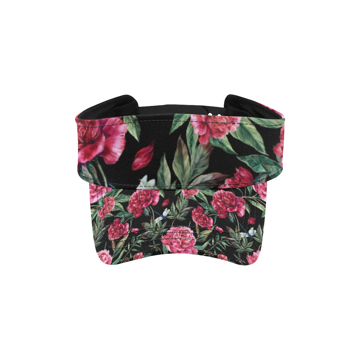 Peony Pattern Print Design PE04 Unisex Sun Visor