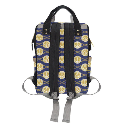 Anchor Luxury Pattern Diaper Bag Backpack