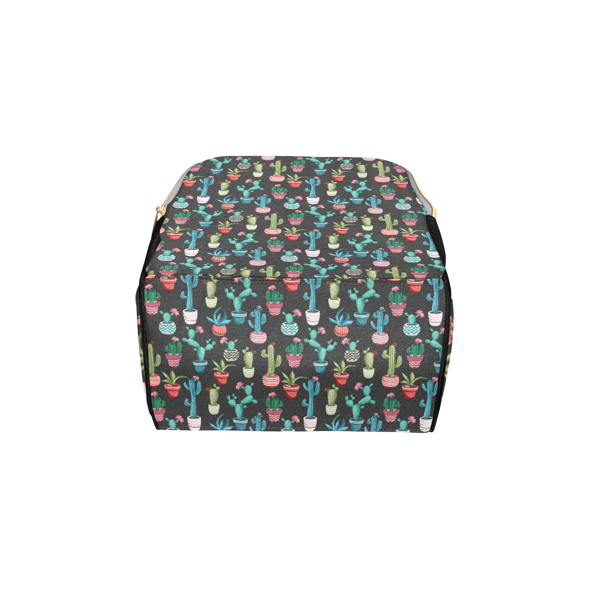 Cactus Pattern Print Design 02 Diaper Bag Backpack