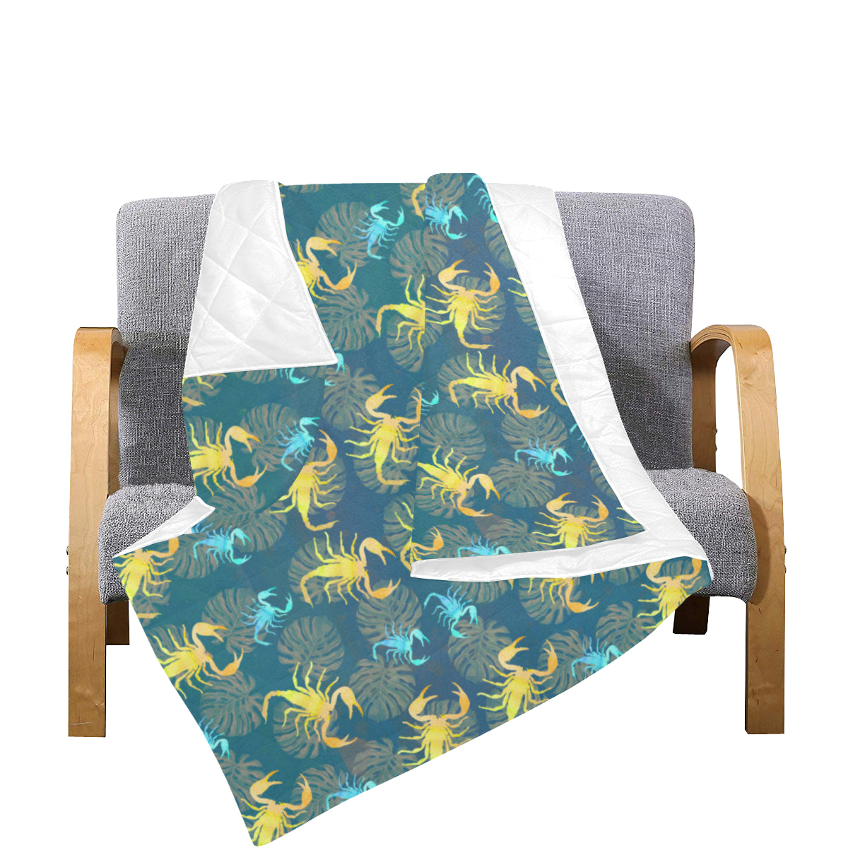 Scorpion Pattern Print Design 02 Premium Quilt