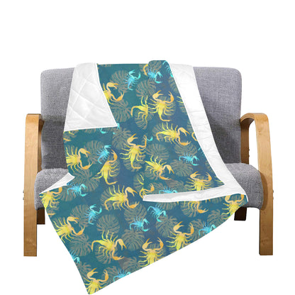 Scorpion Pattern Print Design 02 Premium Quilt